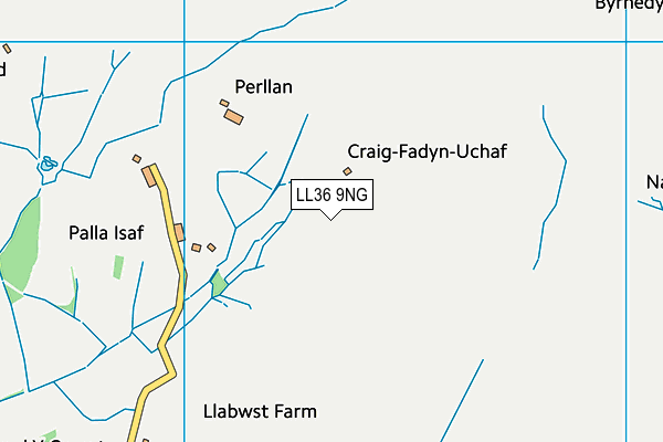 LL36 9NG map - OS VectorMap District (Ordnance Survey)