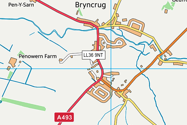 LL36 9NT map - OS VectorMap District (Ordnance Survey)