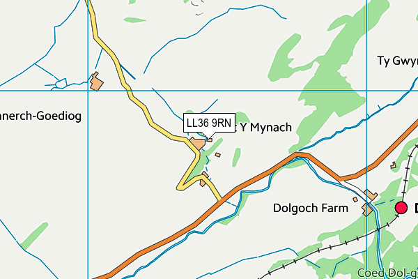 LL36 9RN map - OS VectorMap District (Ordnance Survey)