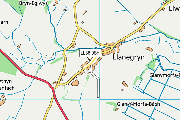 LL36 9SH map - OS VectorMap District (Ordnance Survey)