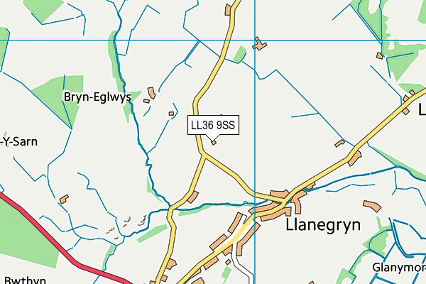 LL36 9SS map - OS VectorMap District (Ordnance Survey)