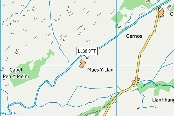 LL36 9TT map - OS VectorMap District (Ordnance Survey)