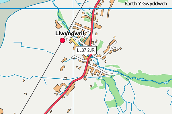 LL37 2JR map - OS VectorMap District (Ordnance Survey)