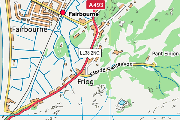 LL38 2NQ map - OS VectorMap District (Ordnance Survey)