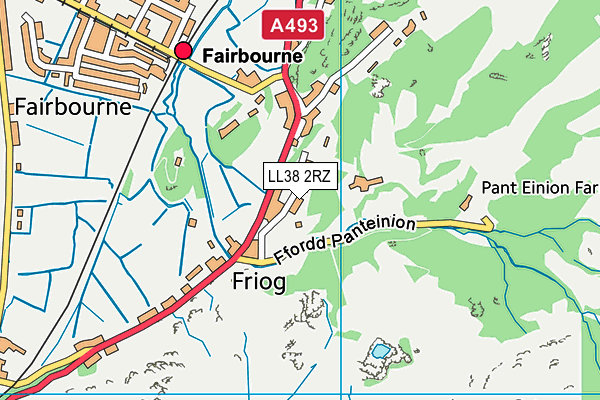 LL38 2RZ map - OS VectorMap District (Ordnance Survey)