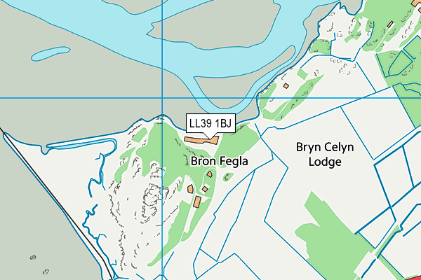 LL39 1BJ map - OS VectorMap District (Ordnance Survey)