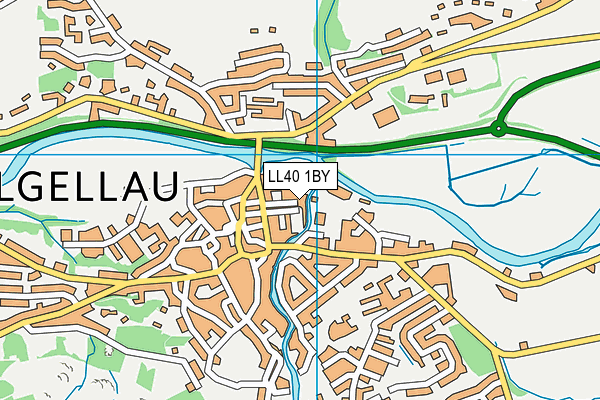 LL40 1BY map - OS VectorMap District (Ordnance Survey)