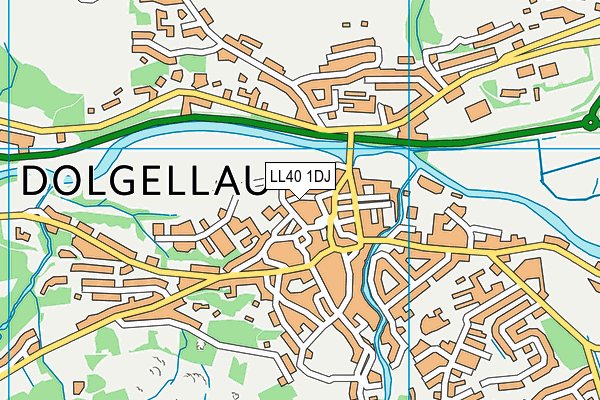 LL40 1DJ map - OS VectorMap District (Ordnance Survey)