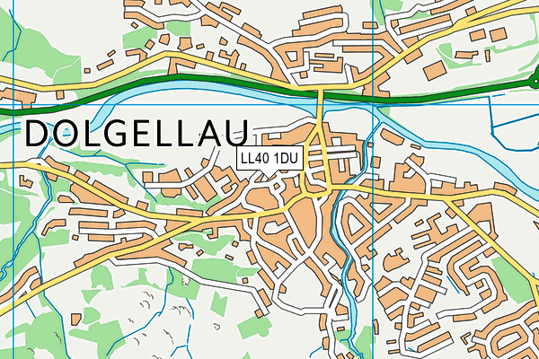 LL40 1DU map - OS VectorMap District (Ordnance Survey)