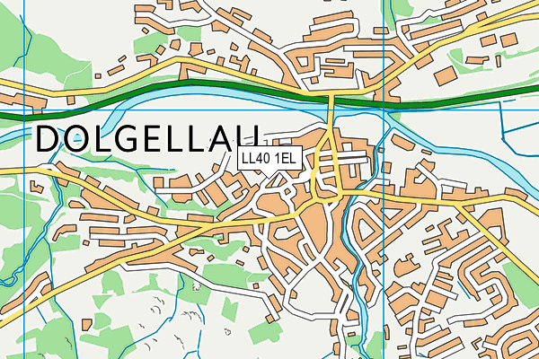 LL40 1EL map - OS VectorMap District (Ordnance Survey)