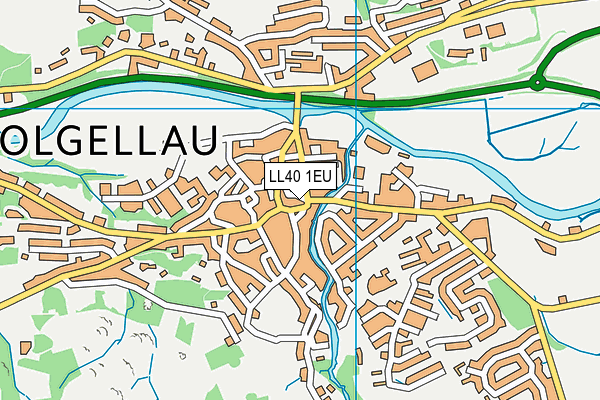 LL40 1EU map - OS VectorMap District (Ordnance Survey)