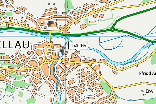 LL40 1HA map - OS VectorMap District (Ordnance Survey)