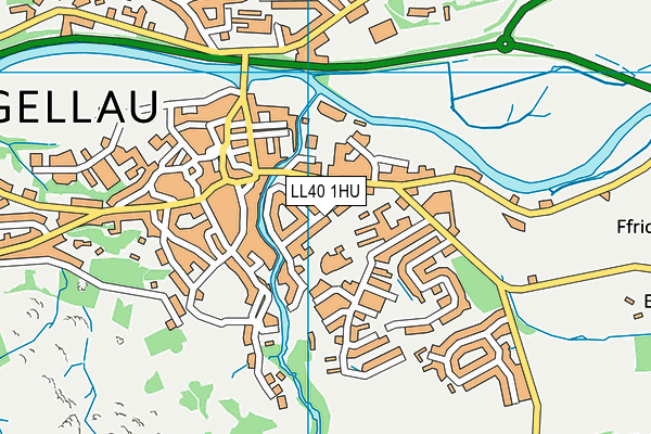 LL40 1HU map - OS VectorMap District (Ordnance Survey)
