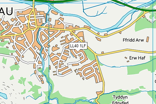 LL40 1LF map - OS VectorMap District (Ordnance Survey)