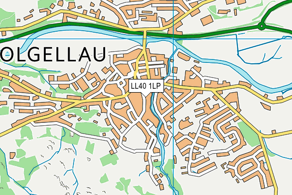 LL40 1LP map - OS VectorMap District (Ordnance Survey)