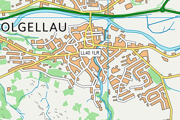 LL40 1LR map - OS VectorMap District (Ordnance Survey)