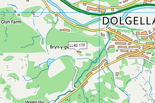 LL40 1TF map - OS VectorMap District (Ordnance Survey)