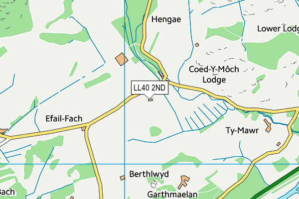 LL40 2ND map - OS VectorMap District (Ordnance Survey)