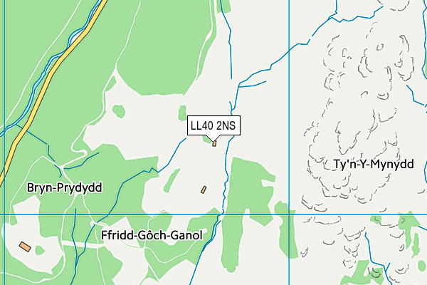 LL40 2NS map - OS VectorMap District (Ordnance Survey)