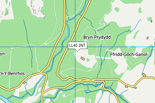 LL40 2NT map - OS VectorMap District (Ordnance Survey)