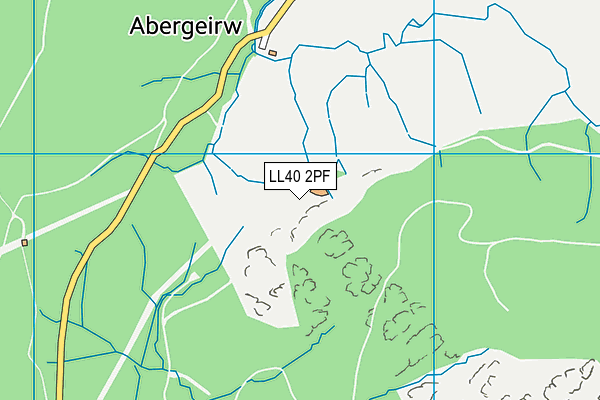 LL40 2PF map - OS VectorMap District (Ordnance Survey)