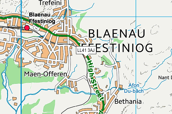 LL41 3AJ map - OS VectorMap District (Ordnance Survey)