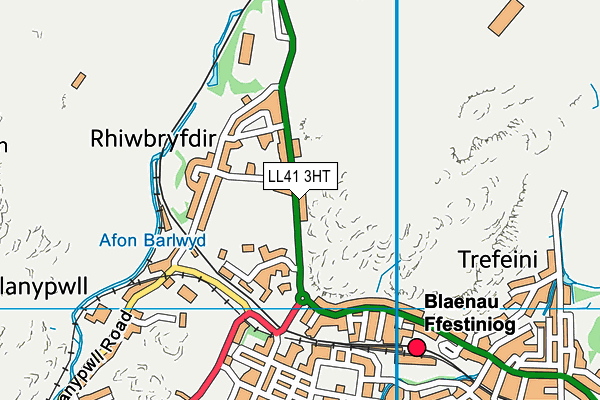 LL41 3HT map - OS VectorMap District (Ordnance Survey)