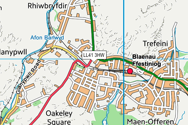 LL41 3HW map - OS VectorMap District (Ordnance Survey)