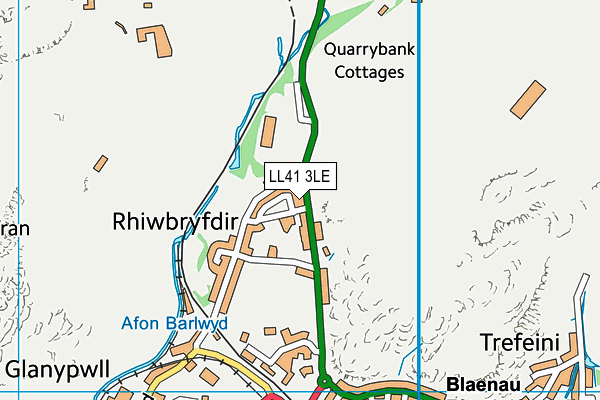 LL41 3LE map - OS VectorMap District (Ordnance Survey)