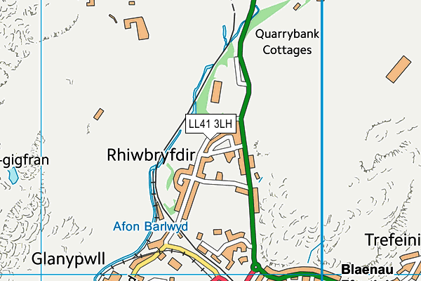 LL41 3LH map - OS VectorMap District (Ordnance Survey)