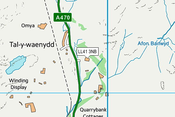 LL41 3NB map - OS VectorMap District (Ordnance Survey)