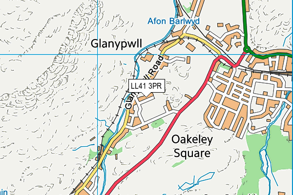 LL41 3PR map - OS VectorMap District (Ordnance Survey)