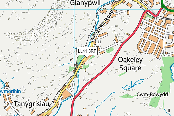 LL41 3RF map - OS VectorMap District (Ordnance Survey)