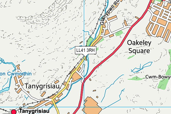LL41 3RH map - OS VectorMap District (Ordnance Survey)