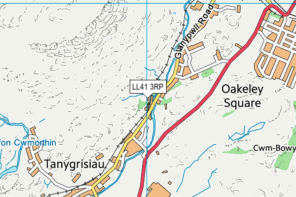 LL41 3RP map - OS VectorMap District (Ordnance Survey)