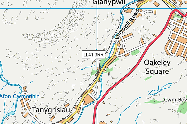 LL41 3RR map - OS VectorMap District (Ordnance Survey)