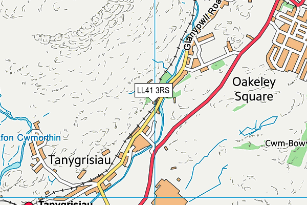 LL41 3RS map - OS VectorMap District (Ordnance Survey)