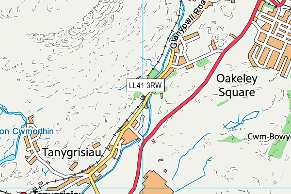 LL41 3RW map - OS VectorMap District (Ordnance Survey)