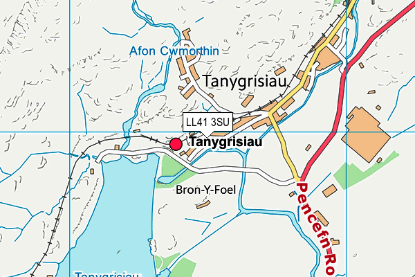 Ysgol Gynradd Tanygrisiau map (LL41 3SU) - OS VectorMap District (Ordnance Survey)