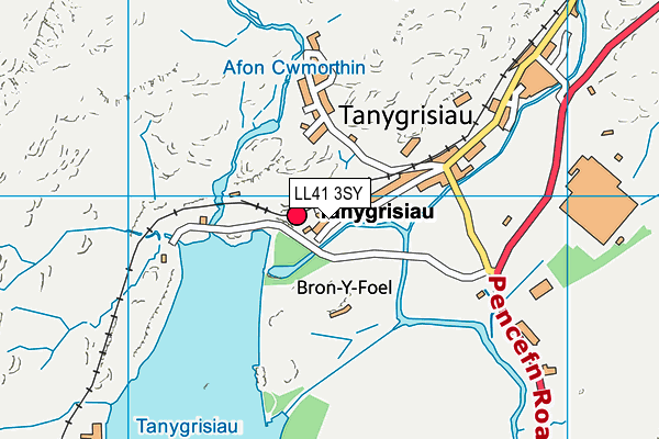 LL41 3SY map - OS VectorMap District (Ordnance Survey)