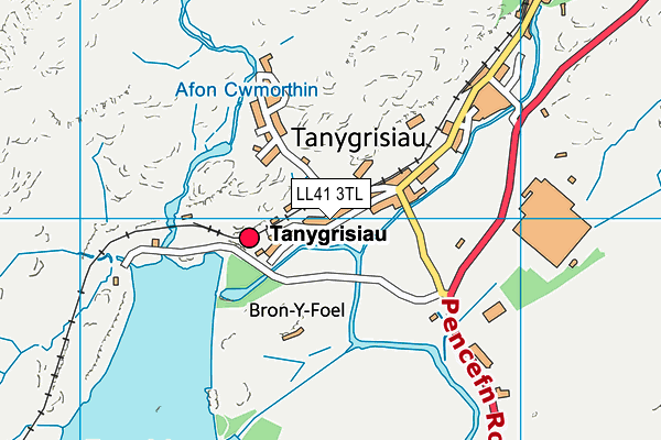 LL41 3TL map - OS VectorMap District (Ordnance Survey)