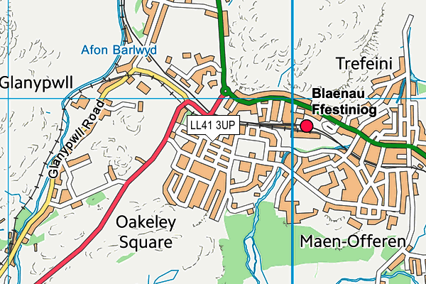 LL41 3UP map - OS VectorMap District (Ordnance Survey)