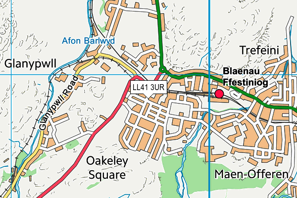 LL41 3UR map - OS VectorMap District (Ordnance Survey)
