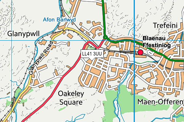 LL41 3UU map - OS VectorMap District (Ordnance Survey)