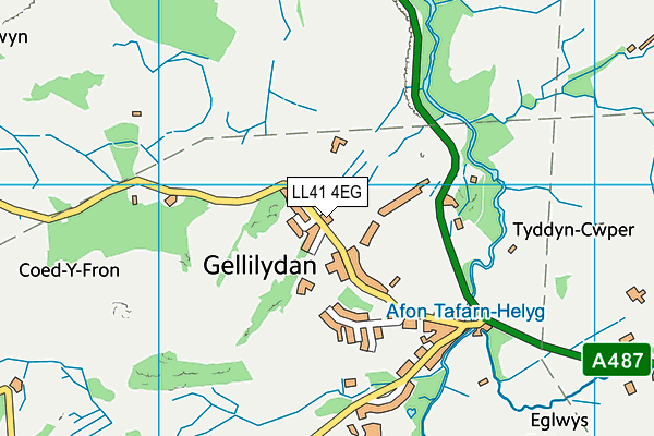 LL41 4EG map - OS VectorMap District (Ordnance Survey)