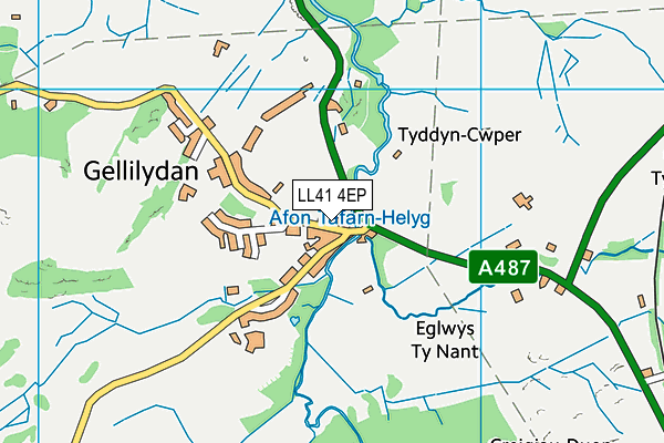 LL41 4EP map - OS VectorMap District (Ordnance Survey)