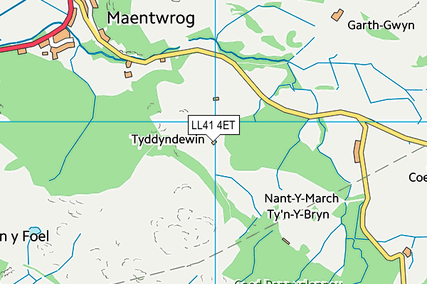 LL41 4ET map - OS VectorMap District (Ordnance Survey)