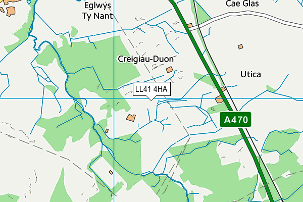 LL41 4HA map - OS VectorMap District (Ordnance Survey)