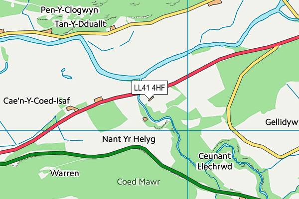 LL41 4HF map - OS VectorMap District (Ordnance Survey)