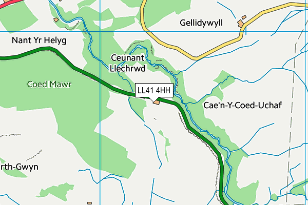 LL41 4HH map - OS VectorMap District (Ordnance Survey)